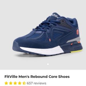 FitVille Men's Rebound Core Shoes, 12 4E, NIB